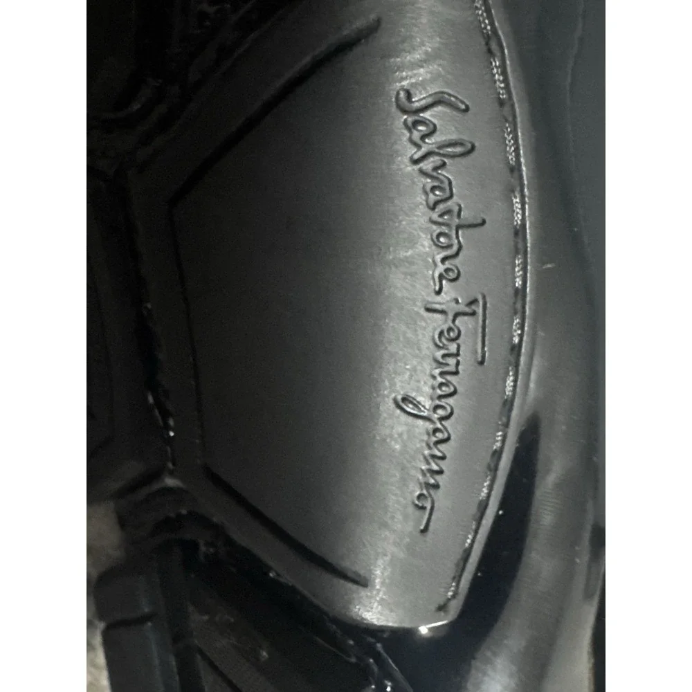 Salvatore Ferragamo Parigi Cobalto‎ Patent Leather Driver Loafers 6.5 EE New